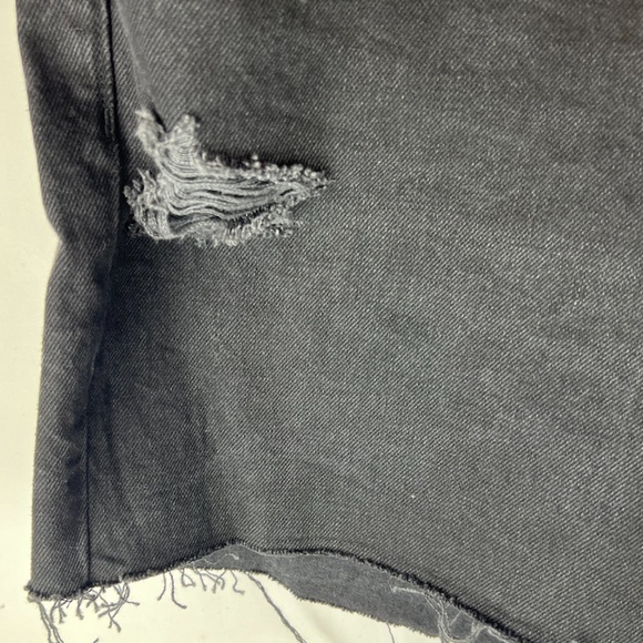 NWT: old navy High-Waisted Slouchy Straight Ripped Black Jean Shorts (26) $30 - Picture 7 of 11